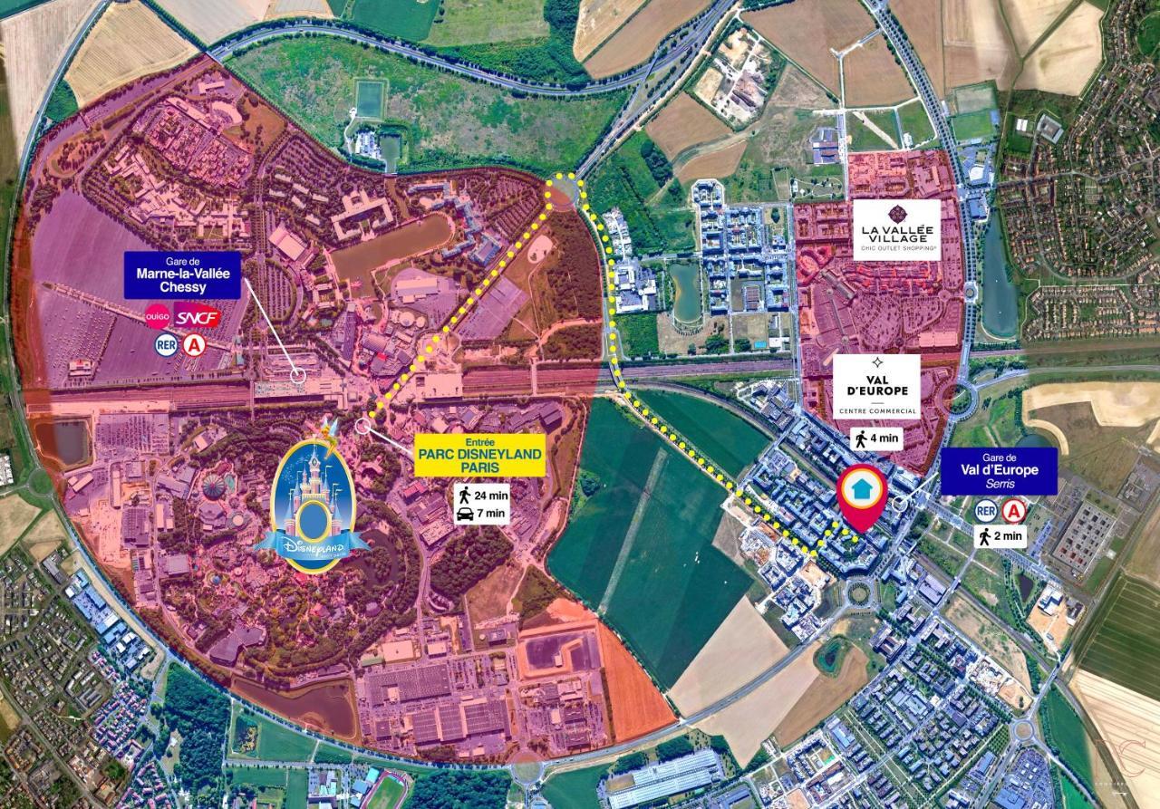 Disneyland-Paris 7 Pers, Netflix, Wifi, 2 Parking Chessy (Seine-et-Marne) Exterior foto